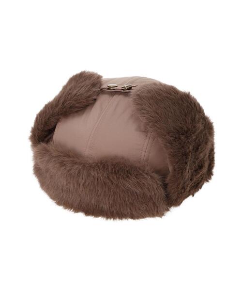 Samansa Mos2（サマンサ モスモス）の「フライトキャップ（ハット・レディース・モカ/オフホワイト・F）」の14枚目の写真