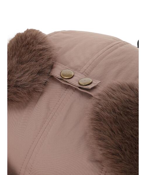 Samansa Mos2（サマンサ モスモス）の「フライトキャップ（ハット・レディース・モカ/オフホワイト・F）」の18枚目の写真