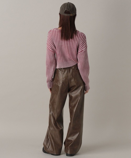 FOREVER 21（フォーエバー トゥエンティーワン）の「【2024FW】レザーフレアパンツ（その他パンツ・レディース・ブラック/ブラウン・SMALL/MEDIUM）」の16枚目の写真