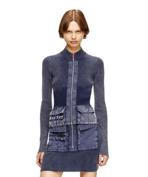 DIESEL（ディーゼル）の「ウィメンズ ジップアップカーディガン M