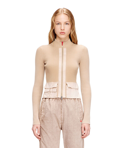 ウィメンズ ジップアップカーディガン M-MELISSA（ニット/セーター