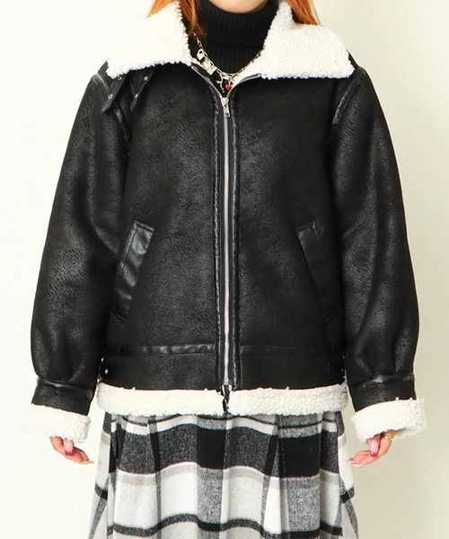 incarnation ムートンフード付ブルゾン ma+ DEVOA ierib incarnation ムートンフード付ブルゾン ma+ DEVOA ierib