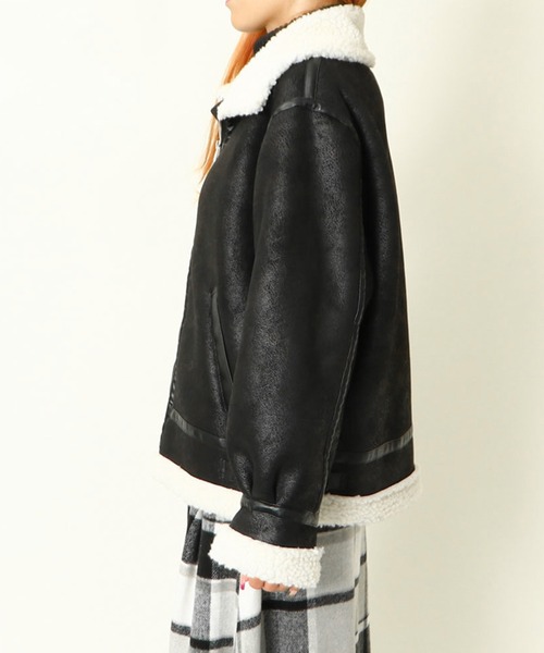 セール】《ビンテージムード×ボア》レディース フェイクムートン