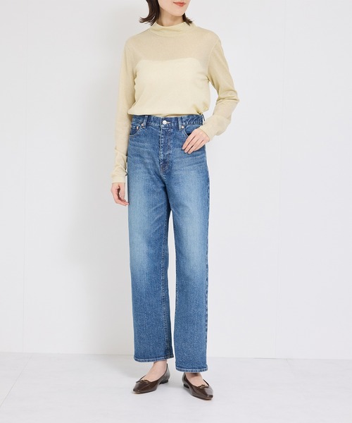 ROPE'(ロペ)の「ラメジャージーハイネックカットソー(Tシャツ/カットソー・レディース・ブラック/シルバー/ゴールド・FREE)」の4枚目の写真