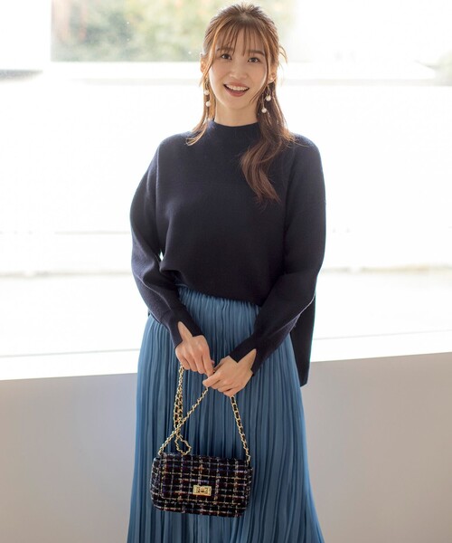 ANY SIS(エニィスィス)の「【洗える】ウキウキ ニット(ニット/セーター・レディース・ネイビー系/レッド系/ピンク系/ライトイエロー系/サックスブルー系/ベージュ系・4)」の13枚目の写真