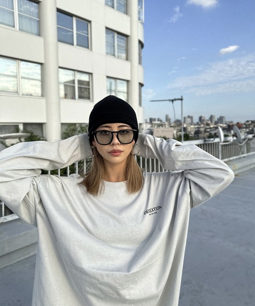 FLEX（フレックス）の「square frame sunglasses / スクエアフレーム サングラス（サングラス・レディース・グレー/オレンジ/グリーン・FREE）」の7枚目の写真