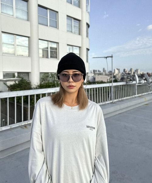 FLEX（フレックス）の「square frame sunglasses / スクエアフレーム サングラス（サングラス・レディース・グレー/オレンジ/グリーン・FREE）」の12枚目の写真