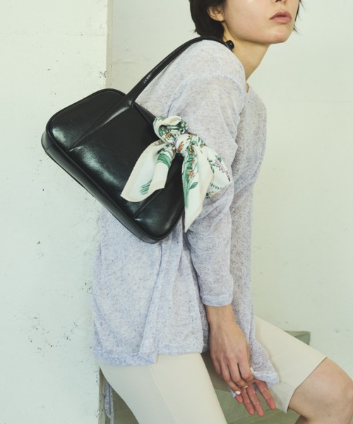 PRADA フラワープリント スカーフ PRADA(プラダ) バナナ×フラワーシルクスカーフ 1FF004 1FF004