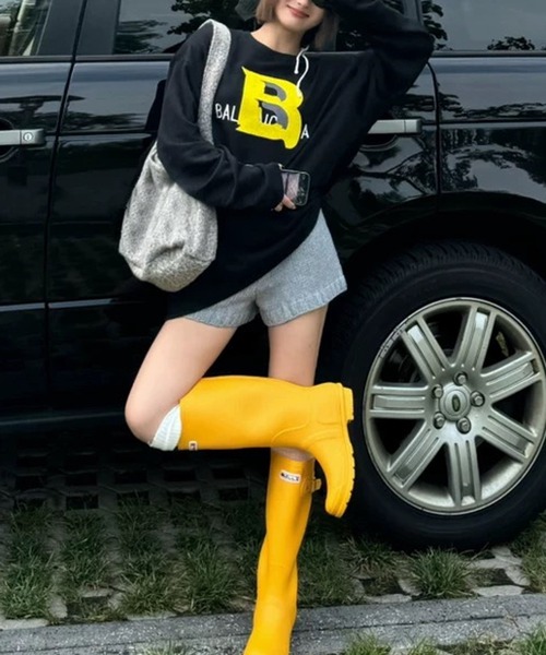 Chiina（チーナ）の「Chiina/ニットショートパンツ（その他パンツ・レディース・ブラウン/レッド/ダークグレー/ブラック/グレー・FREE）」の2枚目の写真