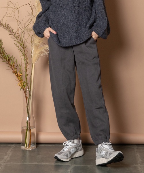 Bou Jeloud（ブージュルード）の「ｽｳｪｯﾄﾊﾟﾝﾂ（スウェットパンツ・レディース・ブラック/アイボリー/チャコールグレー・38）」の16枚目の写真