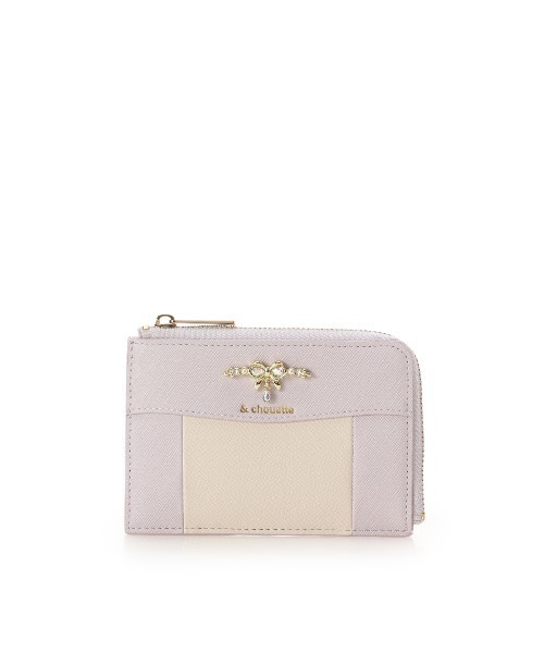 リボンスウィングビジュー付き フラグメントケース（コインケース）｜& chouette（アンドシュエット）