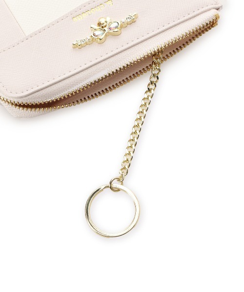 リボンスウィングビジュー付き フラグメントケース（コインケース）｜& chouette（アンドシュエット）