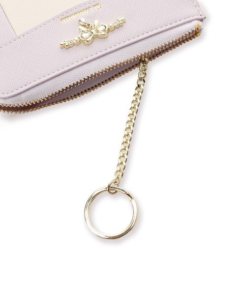 リボンスウィングビジュー付き フラグメントケース（コインケース）｜& chouette（アンドシュエット）