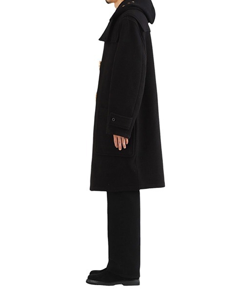 Gloverall（グローバーオール）の「GLOVERALL / グローバーオール：MONTY DUFFLE COAT：MS5850-52[MUS]（ダッフルコート・メンズ・ブラック/ネイビー・M/S）」の6枚目の写真