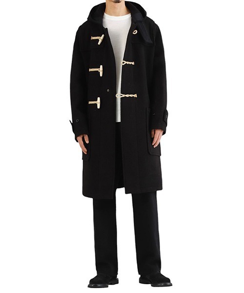 Gloverall（グローバーオール）の「GLOVERALL / グローバーオール：MONTY DUFFLE COAT：MS5850-52[MUS]（ダッフルコート・メンズ・ブラック/ネイビー・M/S）」の8枚目の写真