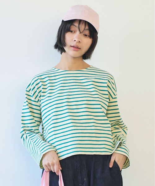 トップス   Vintage Border L/S Tee vintage border tops