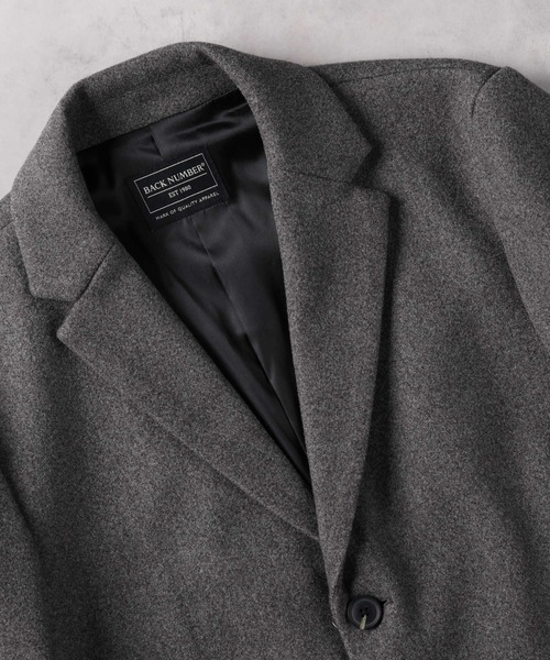 BACK NUMBER（バックナンバー）の「【BACK NUMBER】サーモライトチェスターコート（チェスターコート・メンズ・ブラック/ダークグレー・M/L/XL/XXL）」の8枚目の写真