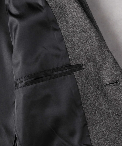 BACK NUMBER（バックナンバー）の「【BACK NUMBER】サーモライトチェスターコート（チェスターコート・メンズ・ブラック/ダークグレー・M/L/XL/XXL）」の9枚目の写真