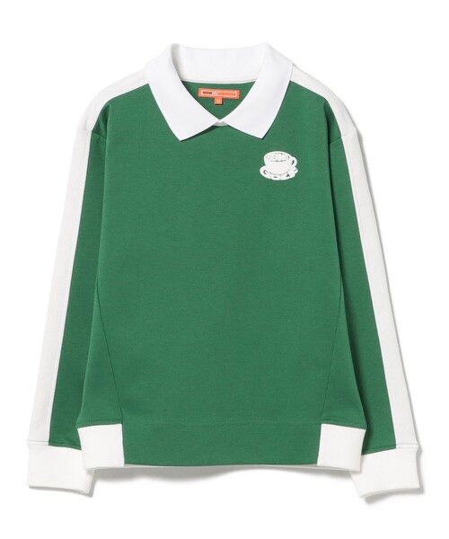 BEAMS GOLFビームスゴルフ 襟付きスウェットトレーナー ゴルフ スポーツ ラコステ×ビームス ゴルフのこだわりの襟付きスウェットシャツ