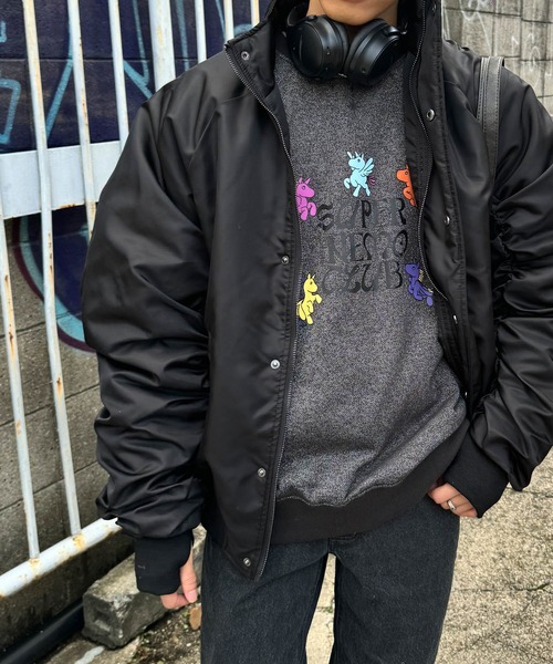 SENSE OF PLACE by URBAN RESEARCH（センスオブプレイスバイアーバンリサーチ）の「『別注』SHUHEI KOKI×SENSE OF PLACE　ラメスウェット（スウェット・メンズ・チャコールグレー/グレー・MEDIUM/LARGE）」の7枚目の写真