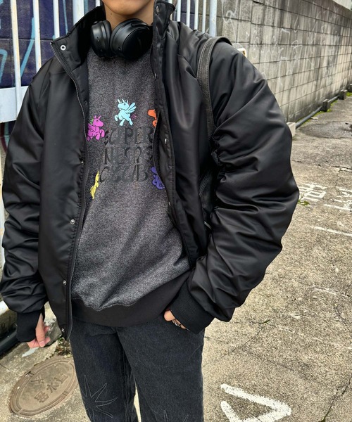 SENSE OF PLACE by URBAN RESEARCH（センスオブプレイスバイアーバンリサーチ）の「『別注』SHUHEI KOKI×SENSE OF PLACE　ラメスウェット（スウェット・メンズ・チャコールグレー/グレー・MEDIUM/LARGE）」の8枚目の写真