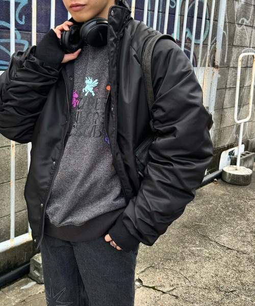 SENSE OF PLACE by URBAN RESEARCH（センスオブプレイスバイアーバンリサーチ）の「『別注』SHUHEI KOKI×SENSE OF PLACE　ラメスウェット（スウェット・メンズ・チャコールグレー/グレー・MEDIUM/LARGE）」の9枚目の写真