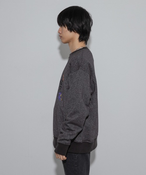 SENSE OF PLACE by URBAN RESEARCH（センスオブプレイスバイアーバンリサーチ）の「『別注』SHUHEI KOKI×SENSE OF PLACE　ラメスウェット（スウェット・メンズ・チャコールグレー/グレー・MEDIUM/LARGE）」の14枚目の写真