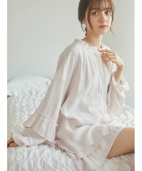 憧れの セール】【SPRING】フリルブラウス（ルームウェア/パジャマ ルームウェア・パジャマ