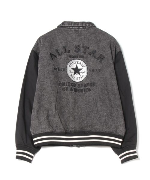 CONVERSE(コンバース)の「【CONVERSE】 襟付きスタジアムジャケット(スタジャン・メンズ・ブラック系その他/ブラック/インディゴブルー・M/L/XL)」の21枚目の写真