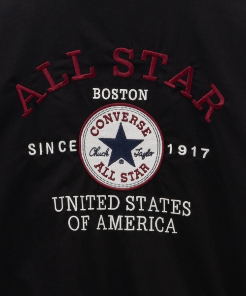 CONVERSE(コンバース)の「【CONVERSE】 襟付きスタジアムジャケット(スタジャン・メンズ・ブラック系その他/ブラック/インディゴブルー・M/L/XL)」の11枚目の写真