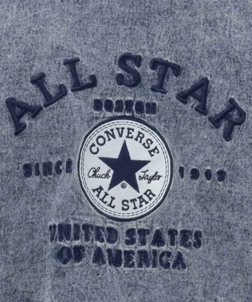 CONVERSE(コンバース)の「【CONVERSE】 襟付きスタジアムジャケット(スタジャン・メンズ・ブラック系その他/ブラック/インディゴブルー・M/L/XL)」の15枚目の写真