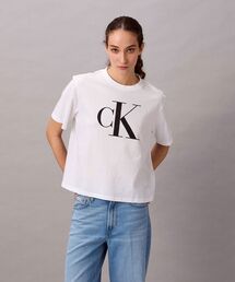 クロップドショートスリーブリブTシャツ（Tシャツ/カットソー