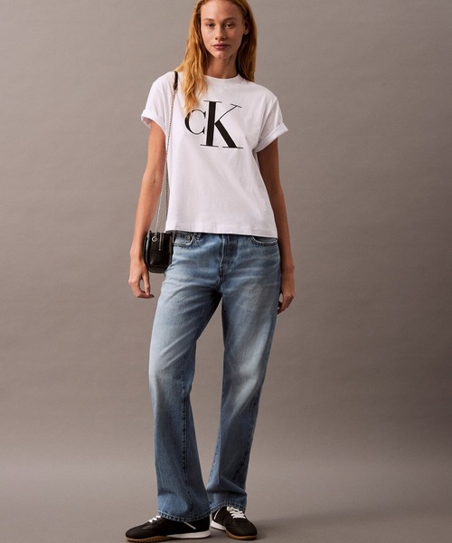 セール】CK ロゴ ボクシーTシャツ（Tシャツ/カットソー