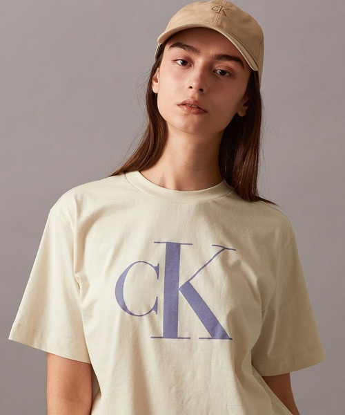 【 】★CK ロゴプリントボクシーTシャツ★送料無料 セール】CK ロゴ ボクシーTシャツ（Tシャツ/カットソー