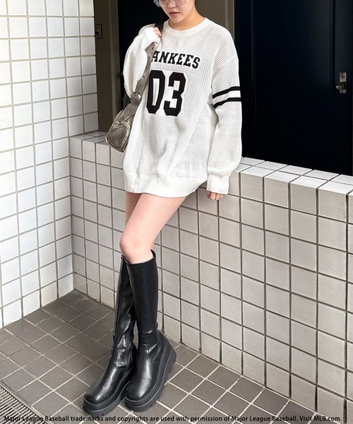 MLB】ナンバリングロゴメッシュトップス BACK TO THE FIELD