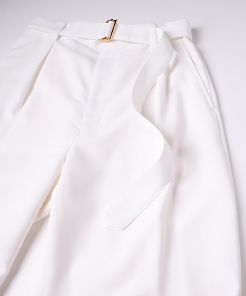 クルニ　CULLNI ホワイトジャケット・パンツセット CULLNI（クルニ）の「24-SS-014ST / Stripe Double Cloth 2 Tuck