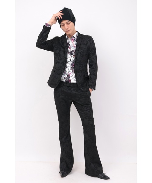 TORNADO MART（トルネードマート）の「TORNADO MART∴バタフライジャカードニットキャップ（ニットキャップ/ビーニー・メンズ・ブラック/グレー系その他・F）」の8枚目の写真