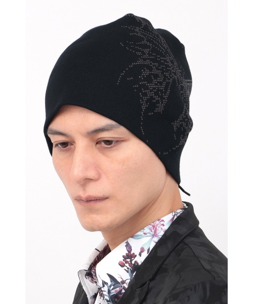 TORNADO MART（トルネードマート）の「TORNADO MART∴バタフライジャカードニットキャップ（ニットキャップ/ビーニー・メンズ・ブラック/グレー系その他・F）」の12枚目の写真