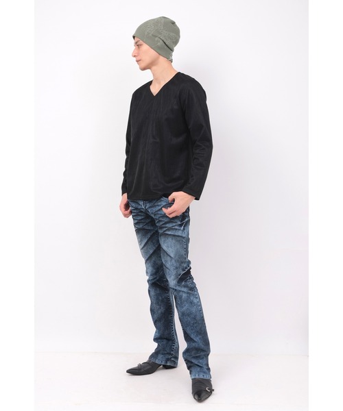 TORNADO MART（トルネードマート）の「TORNADO MART∴バタフライジャカードニットキャップ（ニットキャップ/ビーニー・メンズ・ブラック/グレー系その他・F）」の13枚目の写真