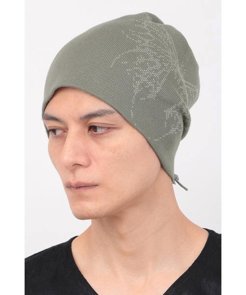 TORNADO MART（トルネードマート）の「TORNADO MART∴バタフライジャカードニットキャップ（ニットキャップ/ビーニー・メンズ・ブラック/グレー系その他・F）」の16枚目の写真