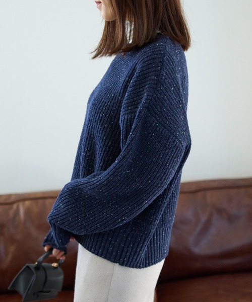 つぶつぶ MIXカラーネップニット（ニット/セーター）｜TRIANGLE PALETTE（トライアングルパレット）