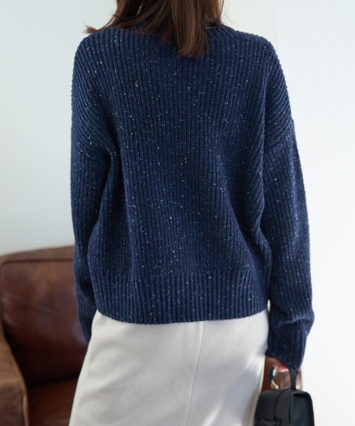 つぶつぶ MIXカラーネップニット（ニット/セーター）｜TRIANGLE PALETTE（トライアングルパレット）