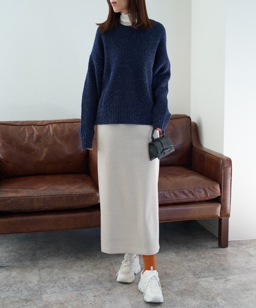 つぶつぶ MIXカラーネップニット（ニット/セーター）｜TRIANGLE PALETTE（トライアングルパレット）