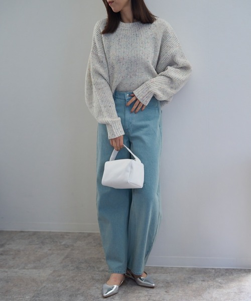 つぶつぶ MIXカラーネップニット（ニット/セーター）｜TRIANGLE PALETTE（トライアングルパレット）