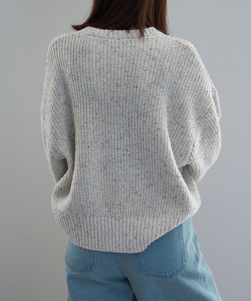 つぶつぶ MIXカラーネップニット（ニット/セーター）｜TRIANGLE PALETTE（トライアングルパレット）