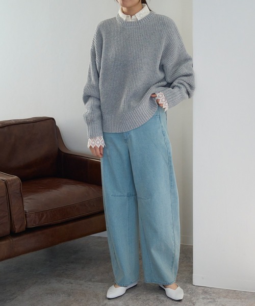 つぶつぶ MIXカラーネップニット（ニット/セーター）｜TRIANGLE PALETTE（トライアングルパレット）