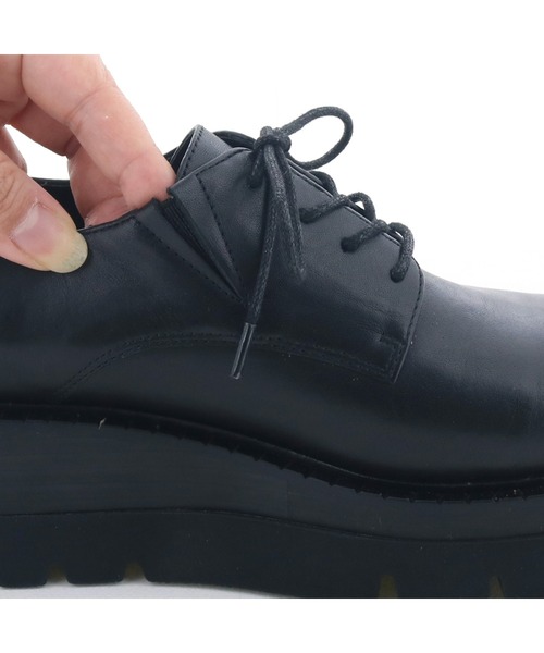 cava cava（サヴァサヴァ）の「厚底レースアップシューズ　7420193（ドレスシューズ・レディース・ブラック/シルバー・22.5cm/24.5cm/24cm/23.5cm/23cm）」の15枚目の写真