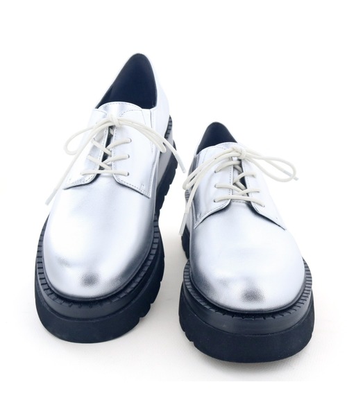cava cava（サヴァサヴァ）の「厚底レースアップシューズ　7420193（ドレスシューズ・レディース・ブラック/シルバー・22.5cm/24.5cm/24cm/23.5cm/23cm）」の19枚目の写真