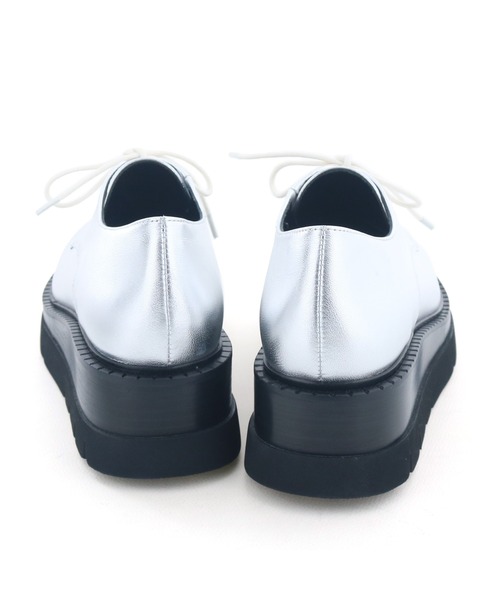 cava cava（サヴァサヴァ）の「厚底レースアップシューズ　7420193（ドレスシューズ・レディース・ブラック/シルバー・22.5cm/24.5cm/24cm/23.5cm/23cm）」の20枚目の写真
