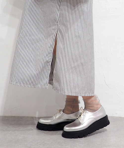 cava cava（サヴァサヴァ）の「厚底レースアップシューズ　7420193（ドレスシューズ・レディース・ブラック/シルバー・22.5cm/24.5cm/24cm/23.5cm/23cm）」の17枚目の写真